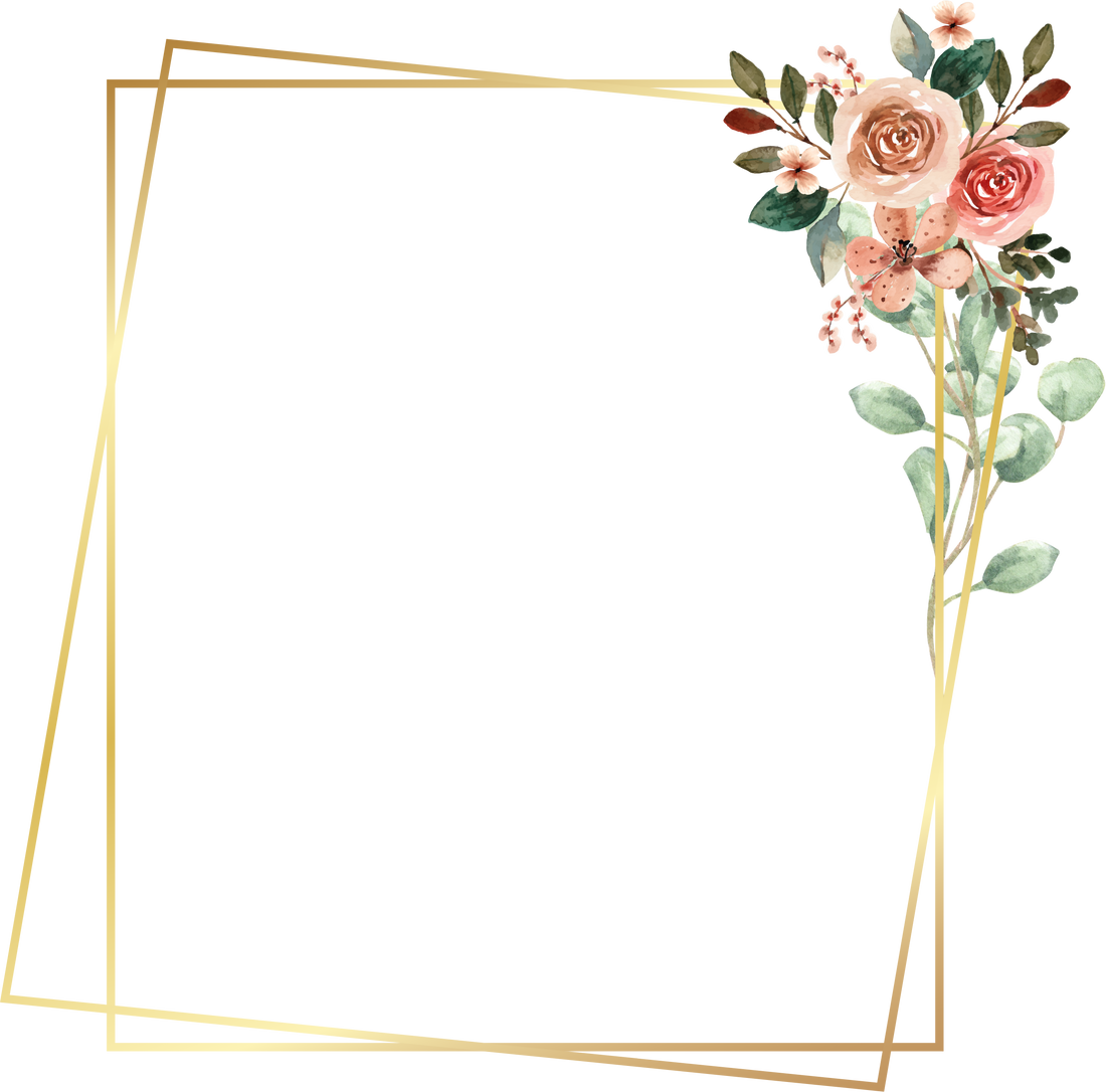 Floral Frame Illustration 